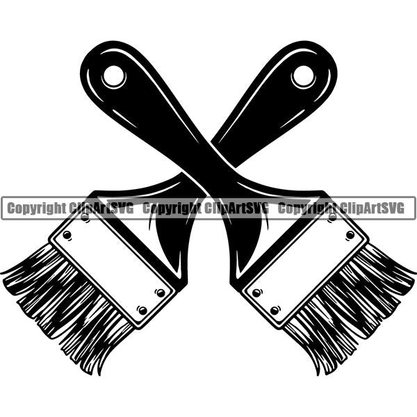 Painting Service Painter Paint Paint Brush ClipArt SVG
