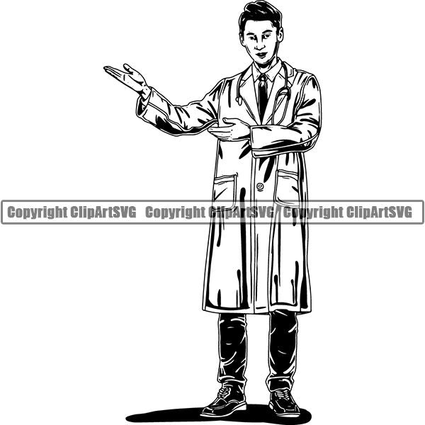 Medical Doctor Nurse Hospital Doctor ClipArt SVG