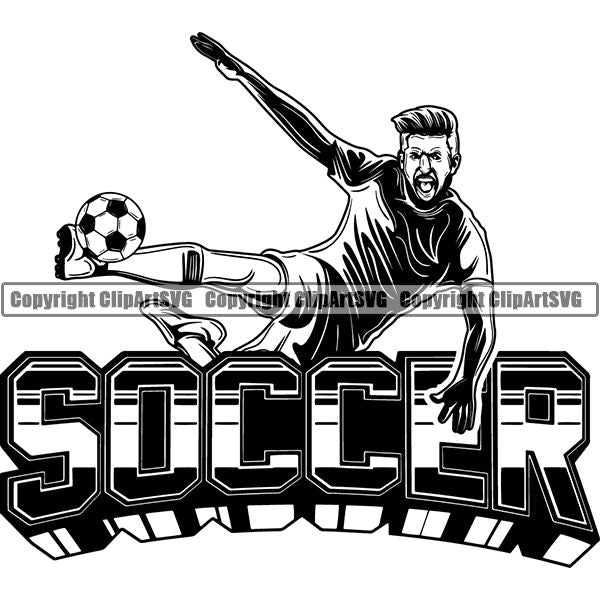 Sports Soccer Logo ClipArt SVG