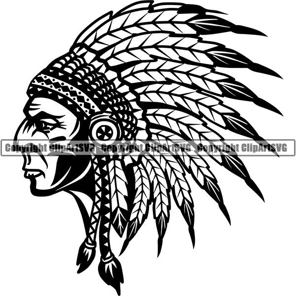 Native American Indian Indian 7jju ClipArt SVG
