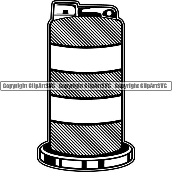 Construction Building Repair Service Barricade Caution ClipArt SVG