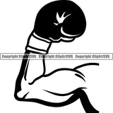 Sports Boxing Boxer MMA Fighter Boxer ClipArt SVG