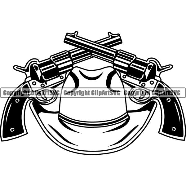 Occupation Cowboy Logo ClipArt SVG