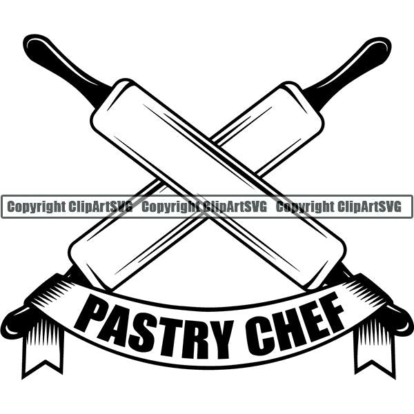 Cooking Baking Chef Cook Bake Baker Logo ClipArt SVG