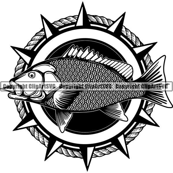 Sports Game Fishing Hunting Fish Hunt Fish Snapper ClipArt SVG
