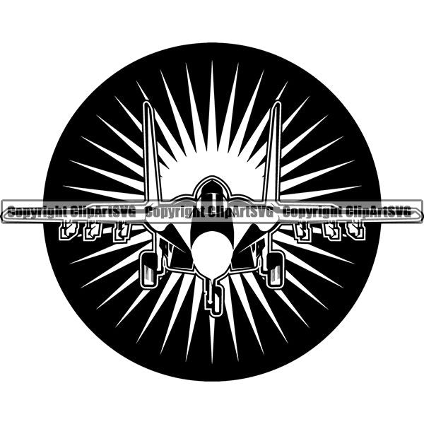 Military Weapon Airplane Fighter Jet ClipArt SVG
