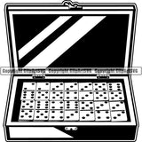 Game Dominoes Case ClipArt SVG
