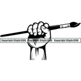Painting Painter Artist Art Paintbrush Canvas Logo ClipArt SVG