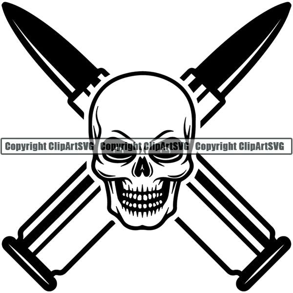 Military Weapon Gun Logo ClipArt SVG