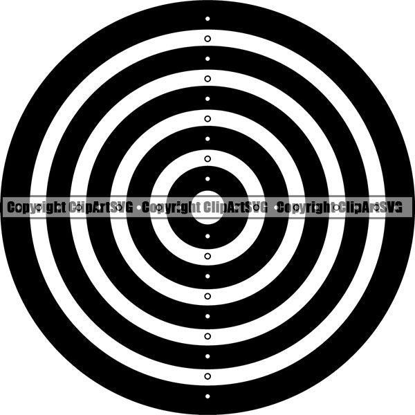Sports Game Archery Target ClipArt SVG