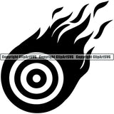 Sports Game Archery Flame ClipArt SVG