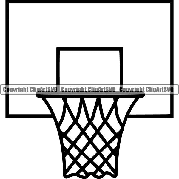 Sports Game Basketball Goal ClipArt SVG