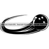 Sports Game Bowling Bowler Bowl Motion ClipArt SVG