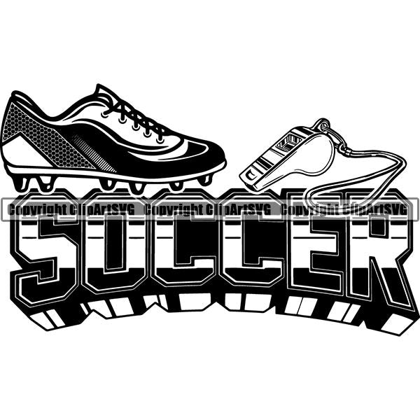 Sports Soccer Logo ClipArt SVG