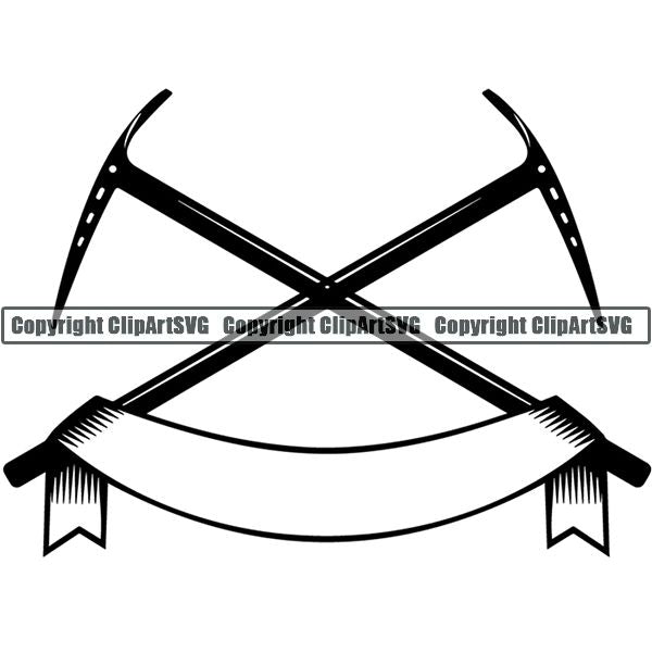 Mountain Climbing Rock Climber Logo ClipArt SVG