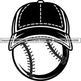 Baseball Logo ClipArt SVG