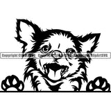 Chihuahua Peeking Dog Breed Clipart SVG 005