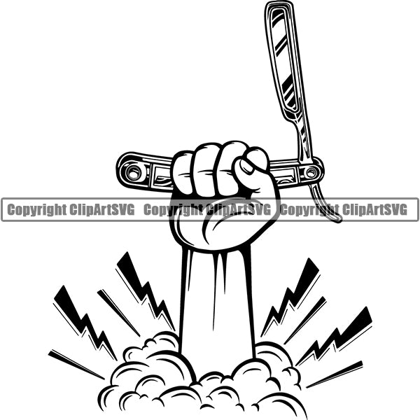 Occupation Barber Razor Straight tgg7aa lightning.jpg