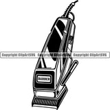 Barber Barbershop Hairstylist Hair Clippers Haircut ClipArt SVG