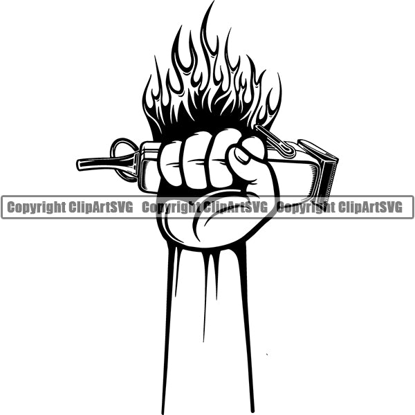 Occupation Barber Clippers tgg7a fire.jpg