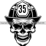 Firefighting Skull Helmet