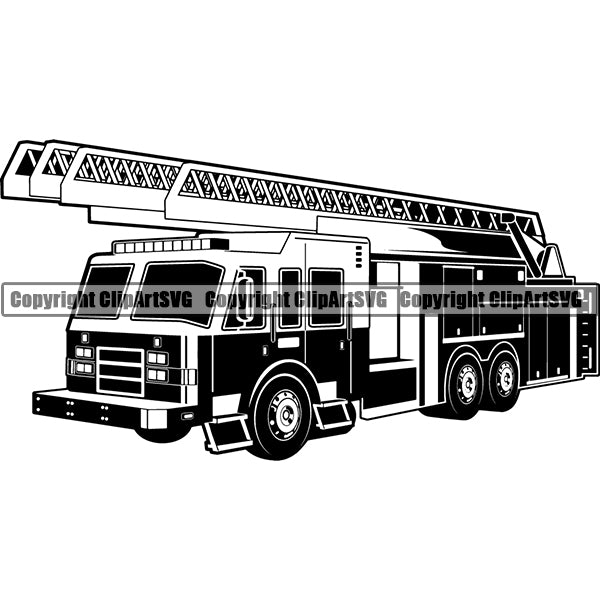 Occupation Firefighting Fire Truck Engine Extended Latter 5tg6.jpg