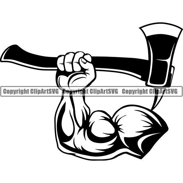 Occupation Firefighting Logo Axe 44r5a muscle.jpg