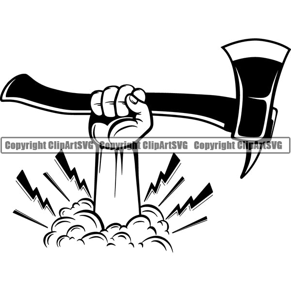 Occupation Firefighting Logo Axe 44r5a lightning.jpg