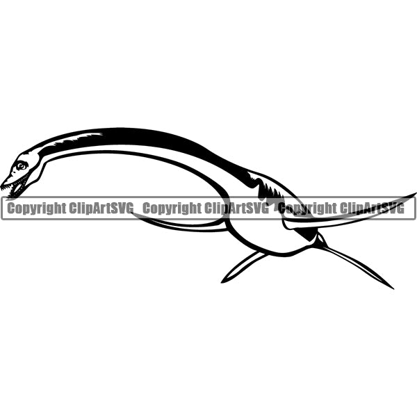 Dinosaur Styxosaurus 6yhh7 ClipArt SVG File