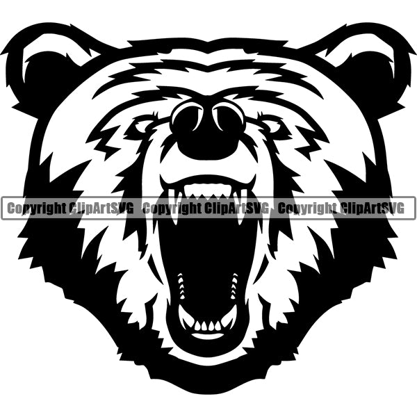 Bear Animal ClipArt SVG