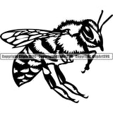 Bee Animal ClipArt SVG