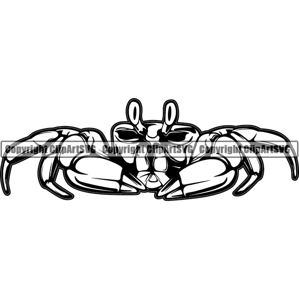 Crab vcfg6ha ClipArt SVG File