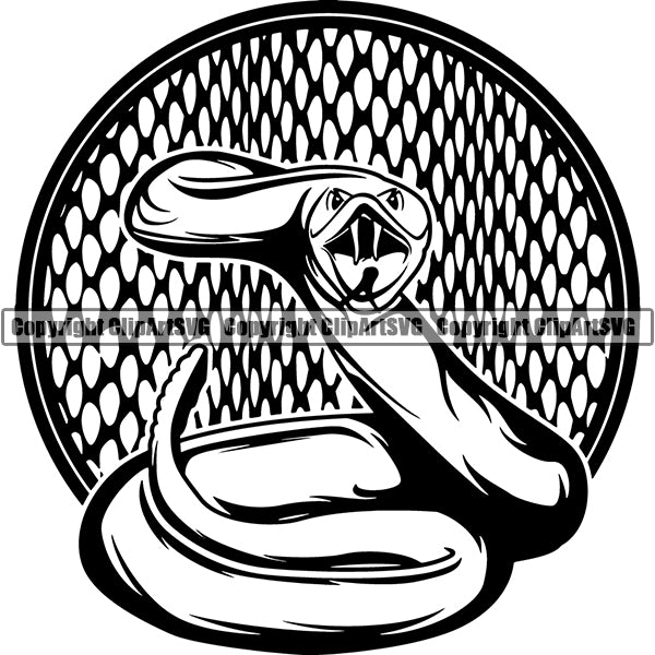 Rattlesnake Animal ClipArt SVG