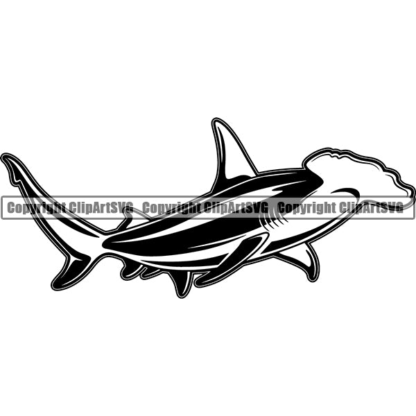 Shark Animal ClipArt SVG