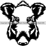 Boar Animal ClipArt SVG