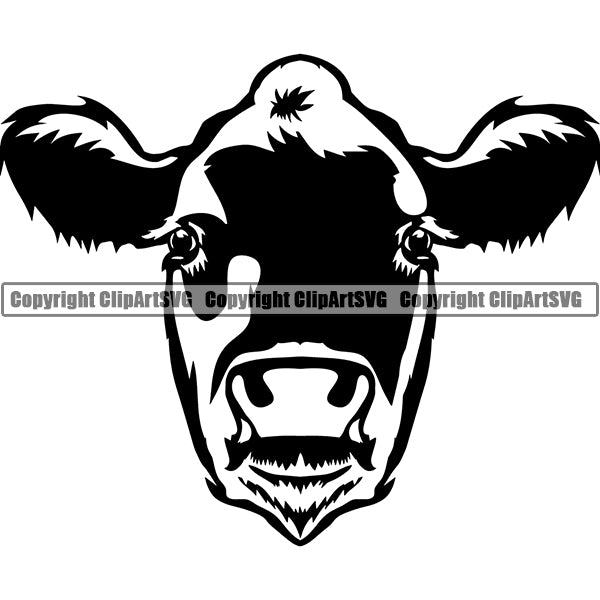 Cow 7uj9o ClipArt SVG File