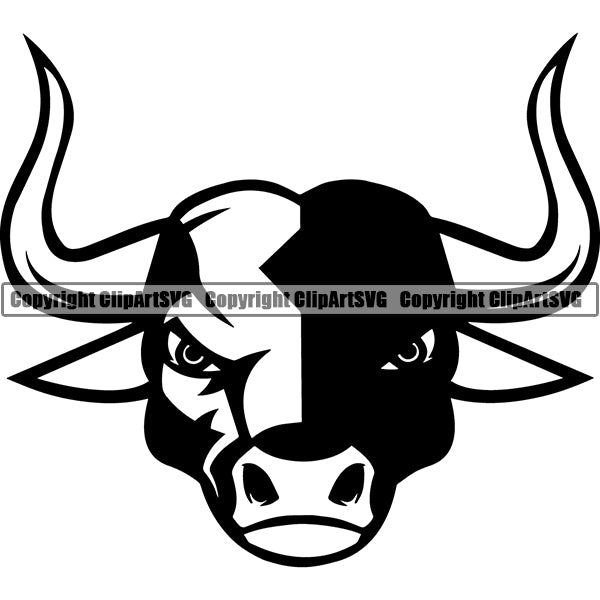 Bull dc5gd ClipArt SVG File