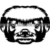 Badger Honey Animal ClipArt SVG