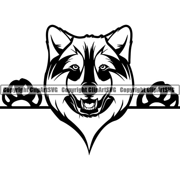 Wolf Animal ClipArt SVG