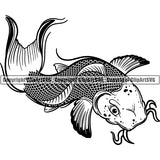 Koi Fish Animal ClipArt SVG