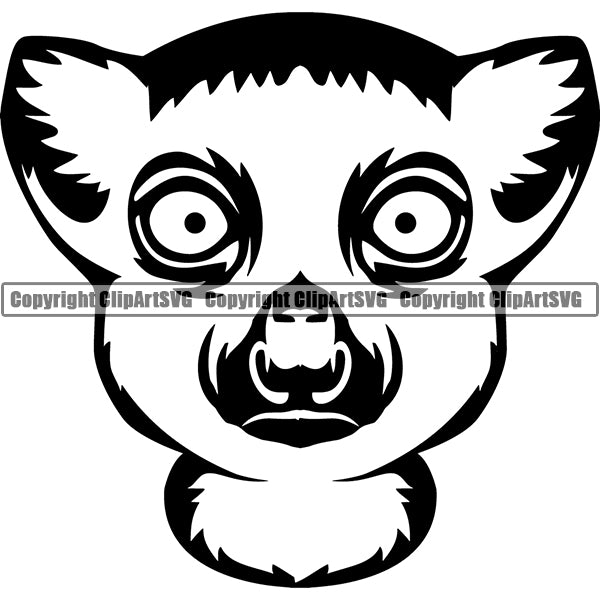 Lemur Animal 7uj9o ClipArt SVG
