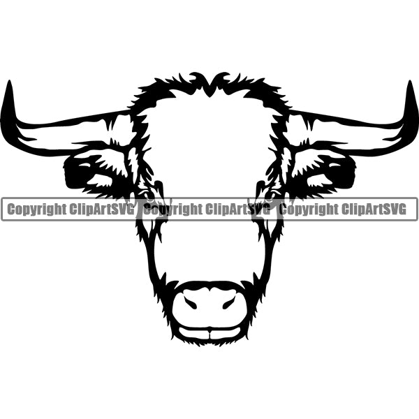Bull 5tgss ClipArt SVG File