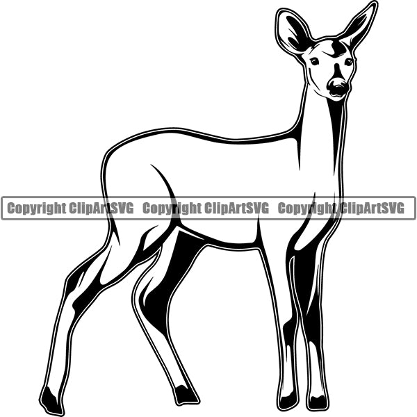 Deer vcfg6he ClipArt SVG File
