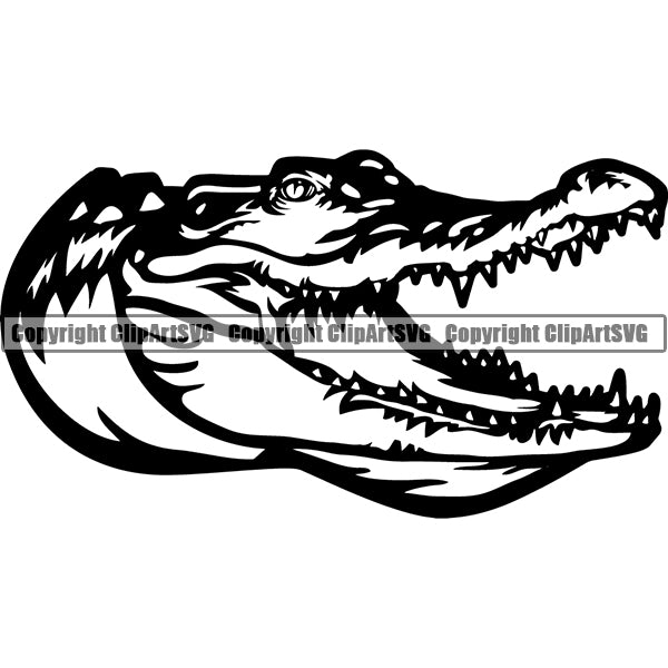 Alligator Animal ClipArt SVG