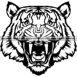 Tiger Jungle Big Cat Cat Animal ClipArt SVG