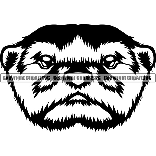 Otter Animal ClipArt SVG