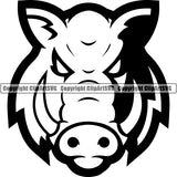 Boar Animal ClipArt SVG