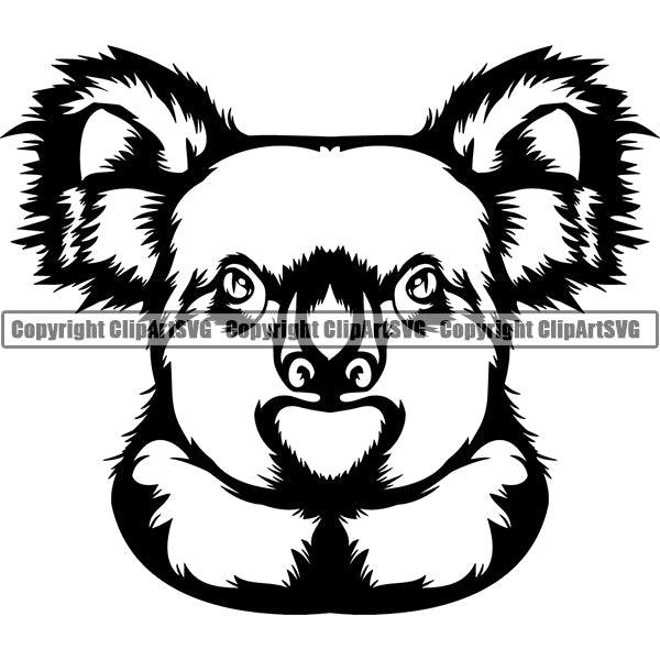 Koala Animal ClipArt SVG