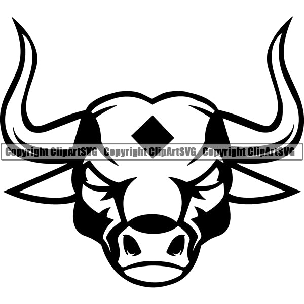 Bull dc5 ClipArt SVG File