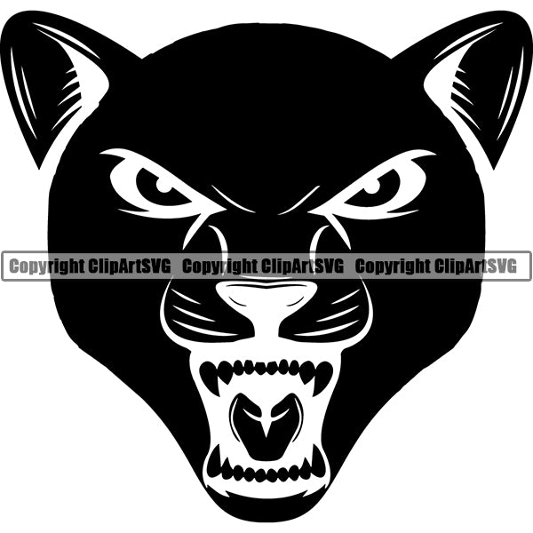 Panther Animal ClipArt SVG